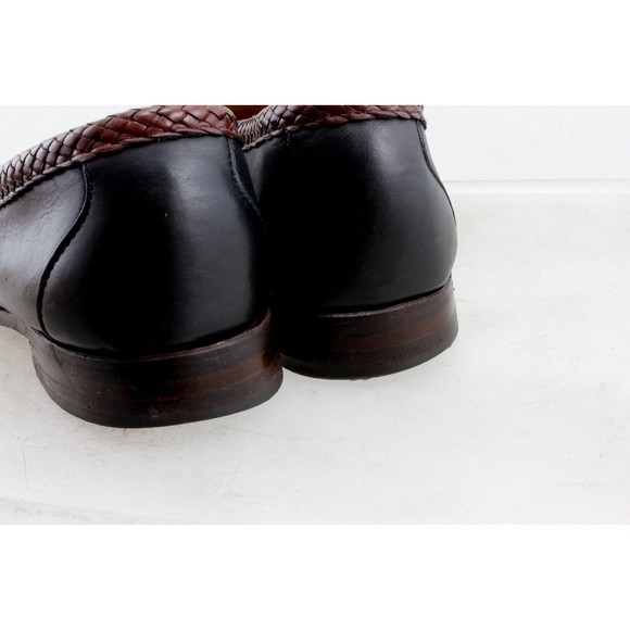 Allen Edmonds Newcastle Men\'s Black W/Brown Leather Slip On Loafers Size 11.5 B main image 6